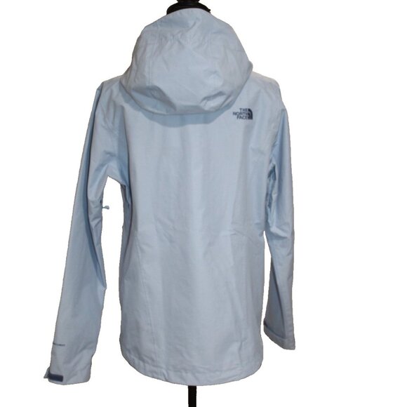 The North Face DryVent Hooded Waterproof Lined Jacket Periwinkle Mint Womens M - Picture 4 of 9